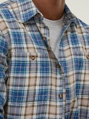 FatFace Blue Tyne Check Shirt - Image 4 of 5