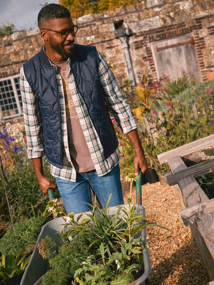 FatFace Natural Check Shirt - Image 1 of 8