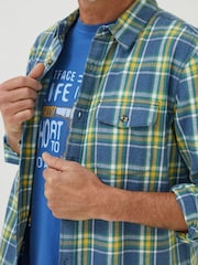 FatFace Blue Check Shirt - Image 4 of 5