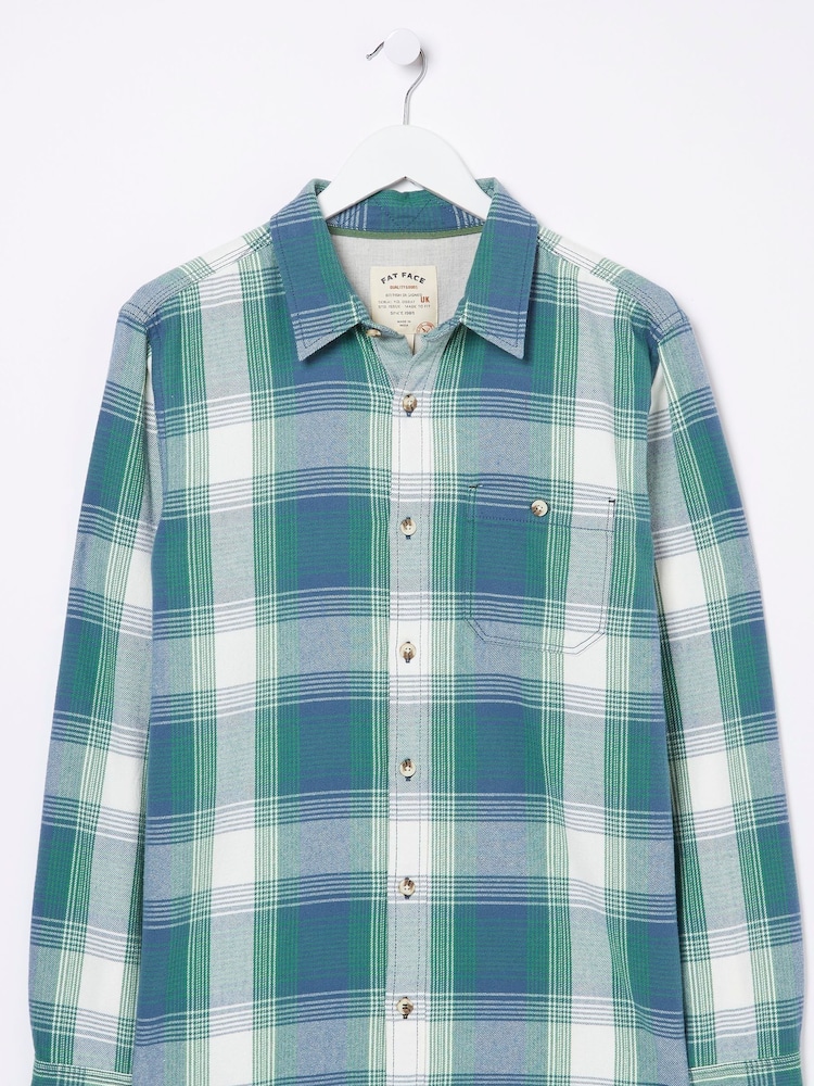 FatFace Blue Check Shirt - Image 5 of 5