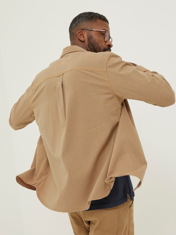 FatFace Yellow Gower Gingham Shirt - Image 2 of 5 FatFace Yellow Gower Gingham Shirt - Image 2 of 5