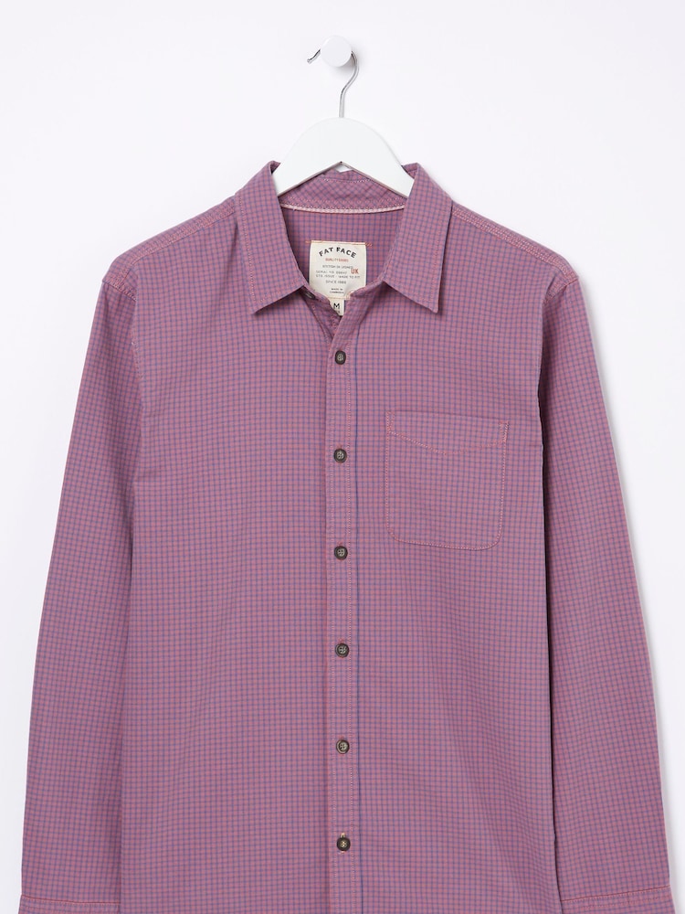 FatFace Pink Gower Gingham Shirt - Image 5 of 5