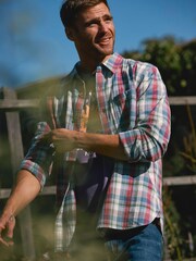 FatFace Purple Frensham Shirt - Image 2 of 8