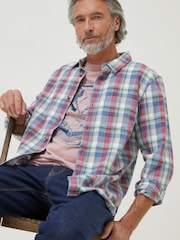 FatFace Purple Frensham Shirt - Image 6 of 8