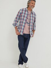 FatFace Purple Frensham Shirt - Image 8 of 8