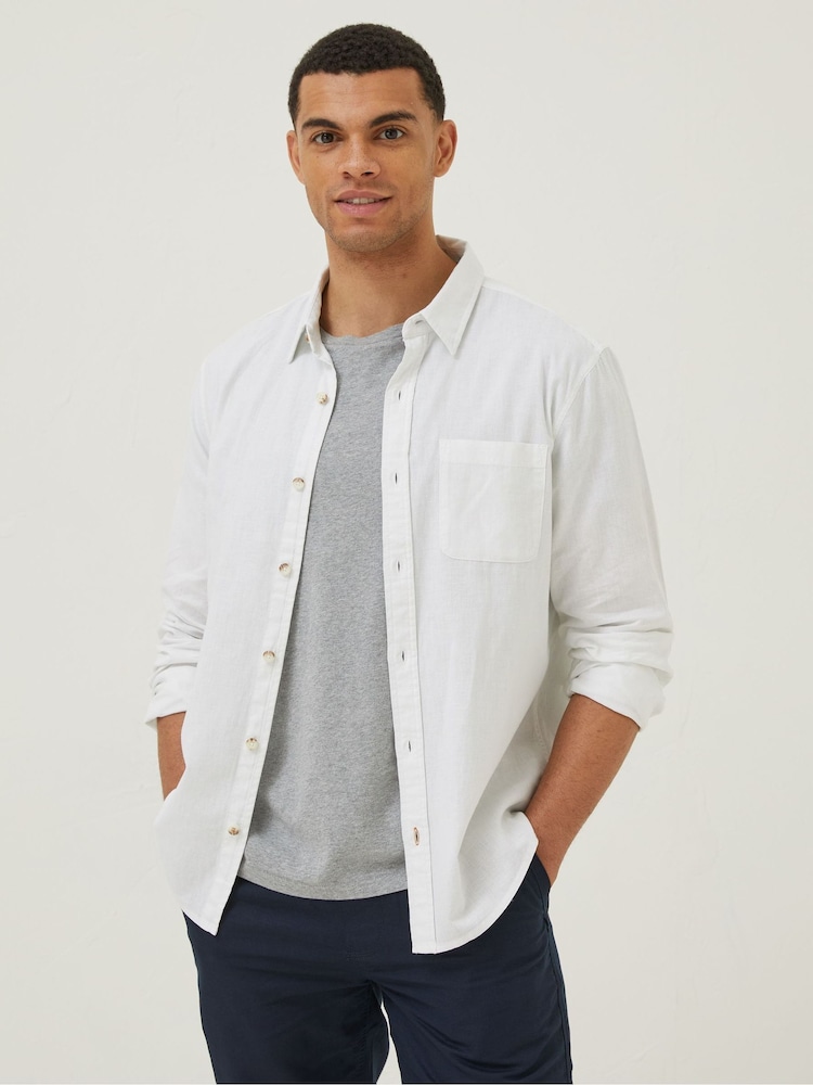FatFace White Bugle Shirt - Image 1 of 5