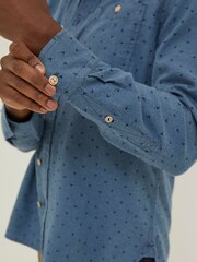 FatFace Blue Print Shirt - Image 3 of 4