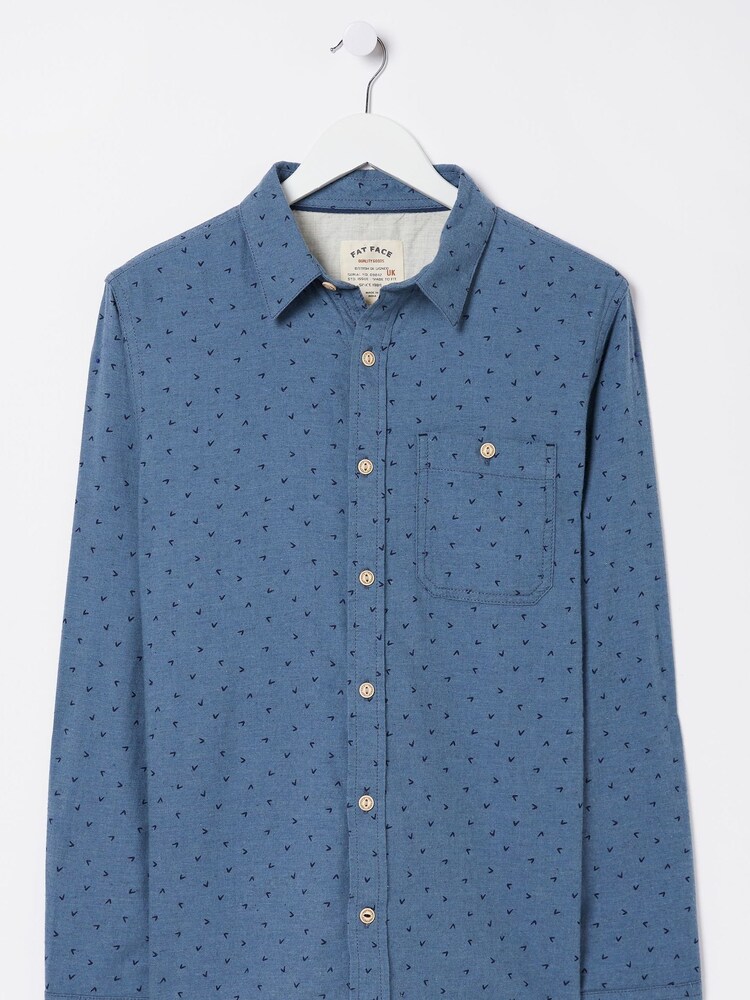 FatFace Blue Print Shirt - Image 4 of 4