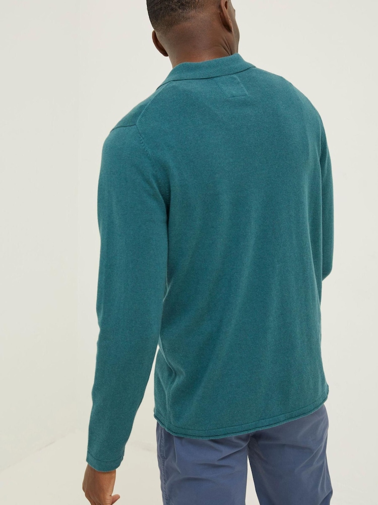FatFace Green Braunton Polo Shirt - Image 2 of 5