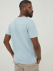 FatFace Blue Henley T-Shirt - Image 1 of 5