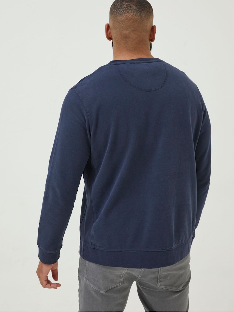 FatFace Blue Emsworth Sweatshirt - Image 1 of 3 FatFace Blue Emsworth Sweatshirt - Image 1 of 3