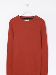 FatFace Red Pembrey Cotton Jumper - Image 4 of 4