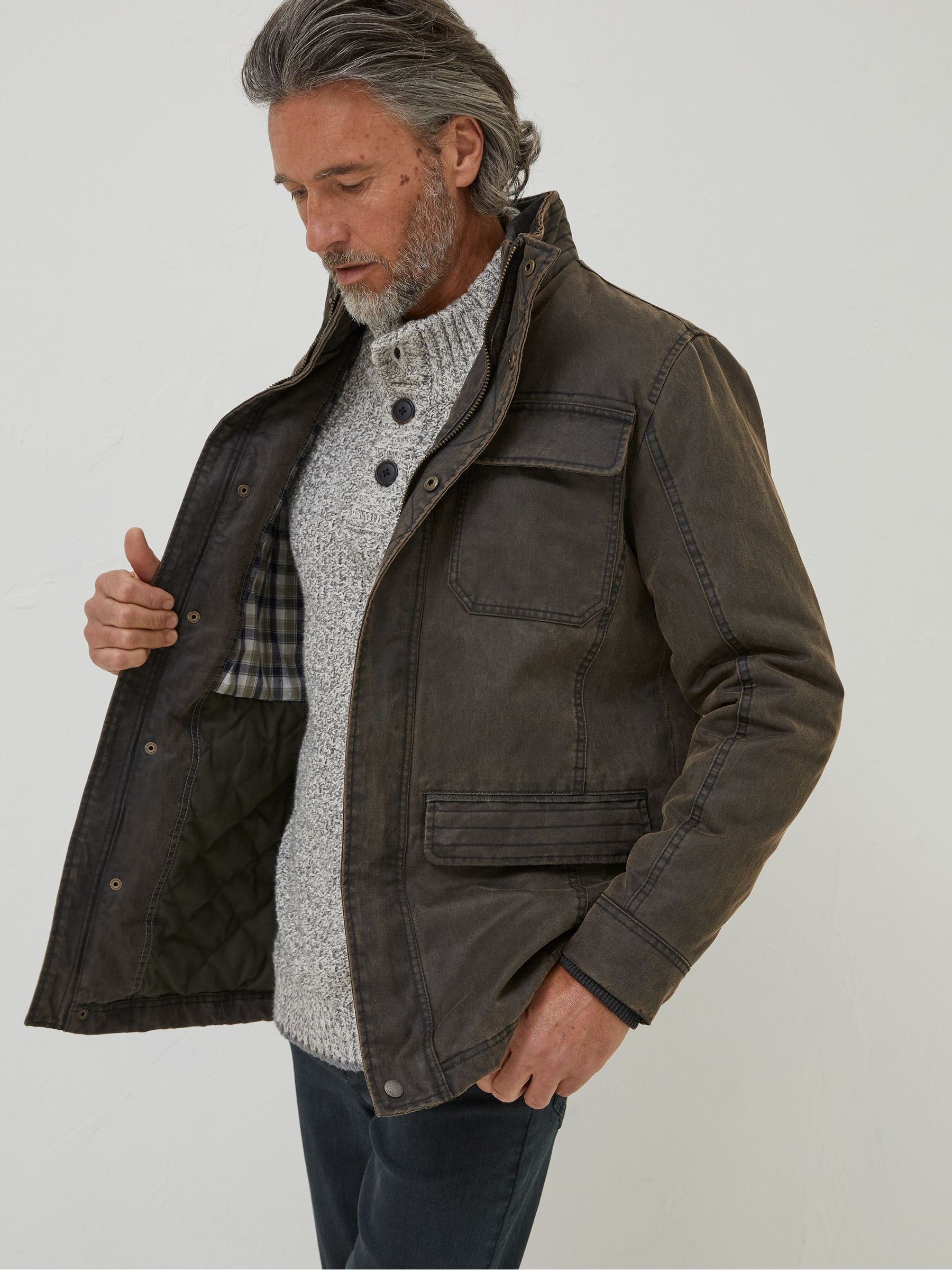Buy FatFace Brown Broadsands Four Pocket Jacket from Next Luxembourg