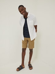 FatFace White Bugle Cotton Shirt - Image 1 of 4