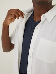 FatFace White Bugle Cotton Shirt - Image 3 of 4