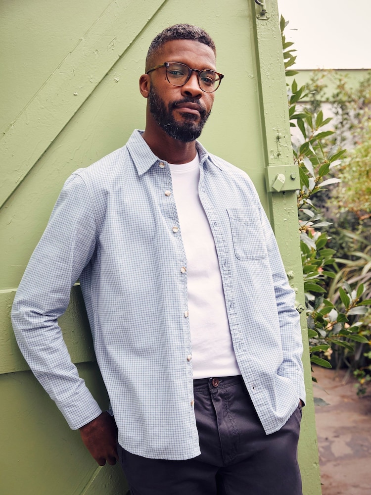 FatFace Blue Gower Gingham Shirt - Image 1 of 6