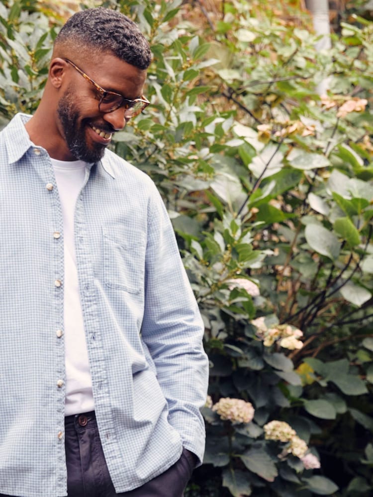 FatFace Blue Gower Gingham Shirt - Image 2 of 6