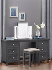 Julian Bowen Anthracite Maine Dressing Table - Image 1 of 6