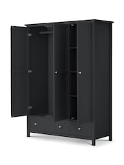 Julian Bowen Anthracite Maine Triple, 2 Drawers Wardrobe - Image 2 of 5