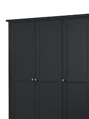Julian Bowen Anthracite Maine Triple, 2 Drawers Wardrobe - Image 3 of 5