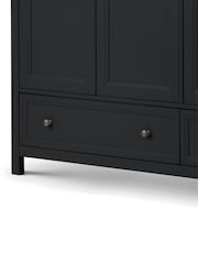 Julian Bowen Anthracite Maine Triple, 2 Drawers Wardrobe - Image 4 of 5