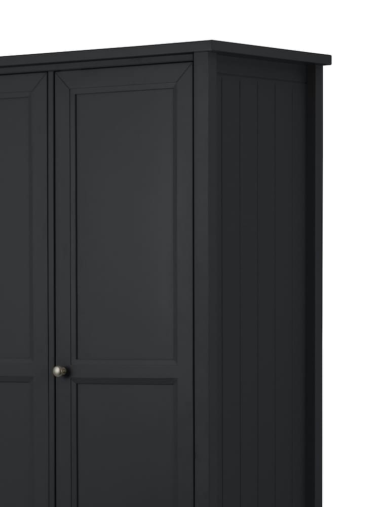 Julian Bowen Anthracite Maine Triple, 2 Drawers Wardrobe - Image 5 of 5