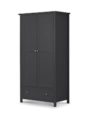 Julian Bowen Anthracite Maine Double, 1 Drawer Wardrobe - Image 2 of 5
