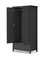Julian Bowen Anthracite Maine Double, 1 Drawer Wardrobe - Image 3 of 5