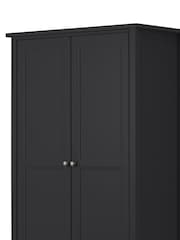 Julian Bowen Anthracite Maine Double, 1 Drawer Wardrobe - Image 4 of 5