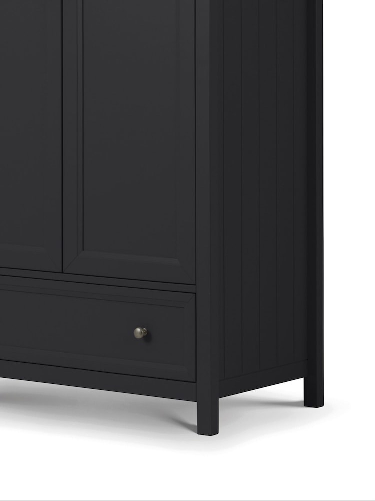 Julian Bowen Anthracite Maine Double, 1 Drawer Wardrobe - Image 5 of 5
