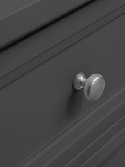 Julian Bowen Anthracite Maine 5 Drawer Tall Chest of Drawers - Image 2 of 4