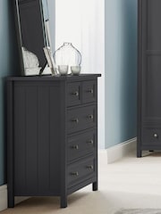 Julian Bowen Anthracite Maine 5 Drawer Chest of Drawers - Image 1 of 6