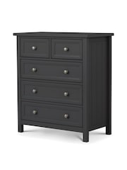 Julian Bowen Anthracite Maine 5 Drawer Chest of Drawers - Image 2 of 6