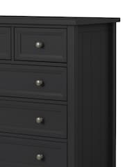 Julian Bowen Anthracite Maine 5 Drawer Chest of Drawers - Image 3 of 6