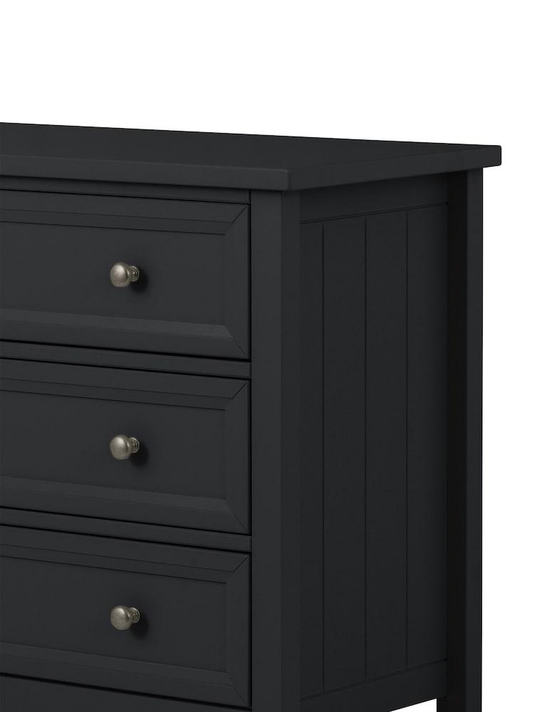 Julian Bowen Anthracite Maine 3 Drawer Chest of Drawers - Image 2 of 4