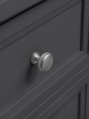 Julian Bowen Anthracite Maine 3 Drawer Bedside Table - Image 4 of 5