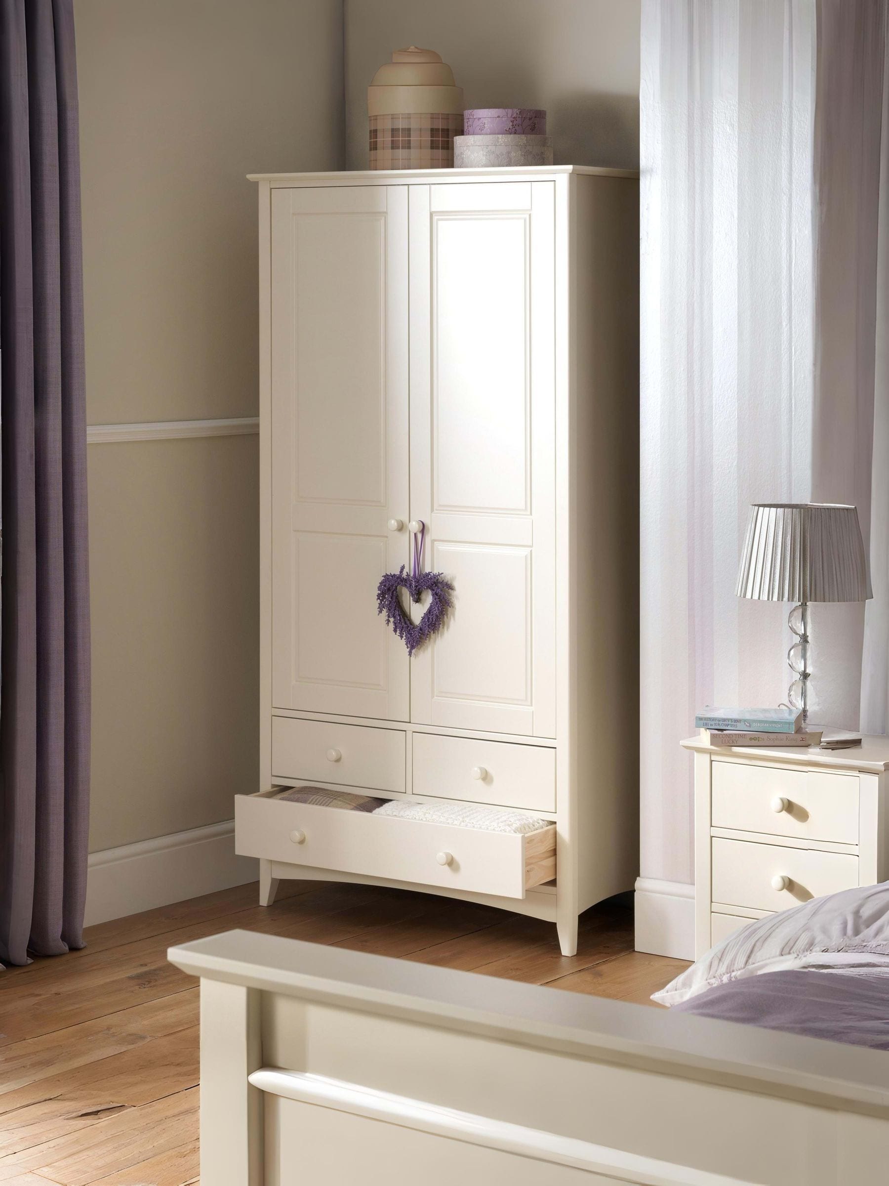 B&Q - Cameo 2 Door 2 Drawer WardrobeStone White - Image 5