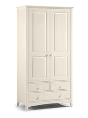 Julian Bowen Stone White Cameo Double, 3 drawers Wardrobe - Image 4 of 4