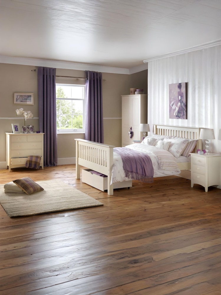 Julian Bowen Stone White Cameo Double, 3 drawers Wardrobe - Image 6 of 6