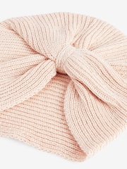 Pink Baby Knitted Turban Hat (0mths-3yrs) - Image 3 of 3