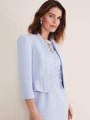 Phase Eight Blue Isabella Bow Jacket - Image 1 of 6