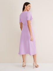 Phase Eight Purple Julissa Wrap Dress - Image 2 of 6