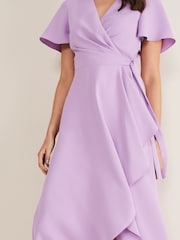 Phase Eight Purple Julissa Wrap Dress - Image 5 of 6