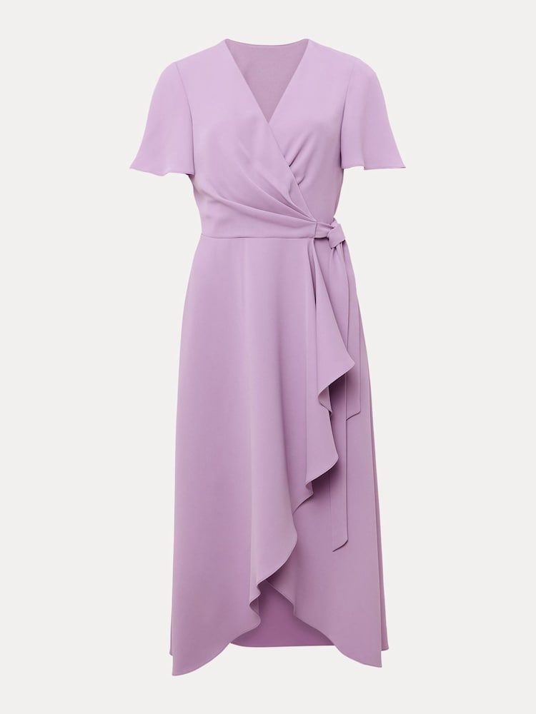 Phase Eight Purple Julissa Wrap Dress - Image 6 of 6
