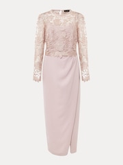 Phase Eight Pink Petite Adeline Double Layer Dress - Image 7 of 7