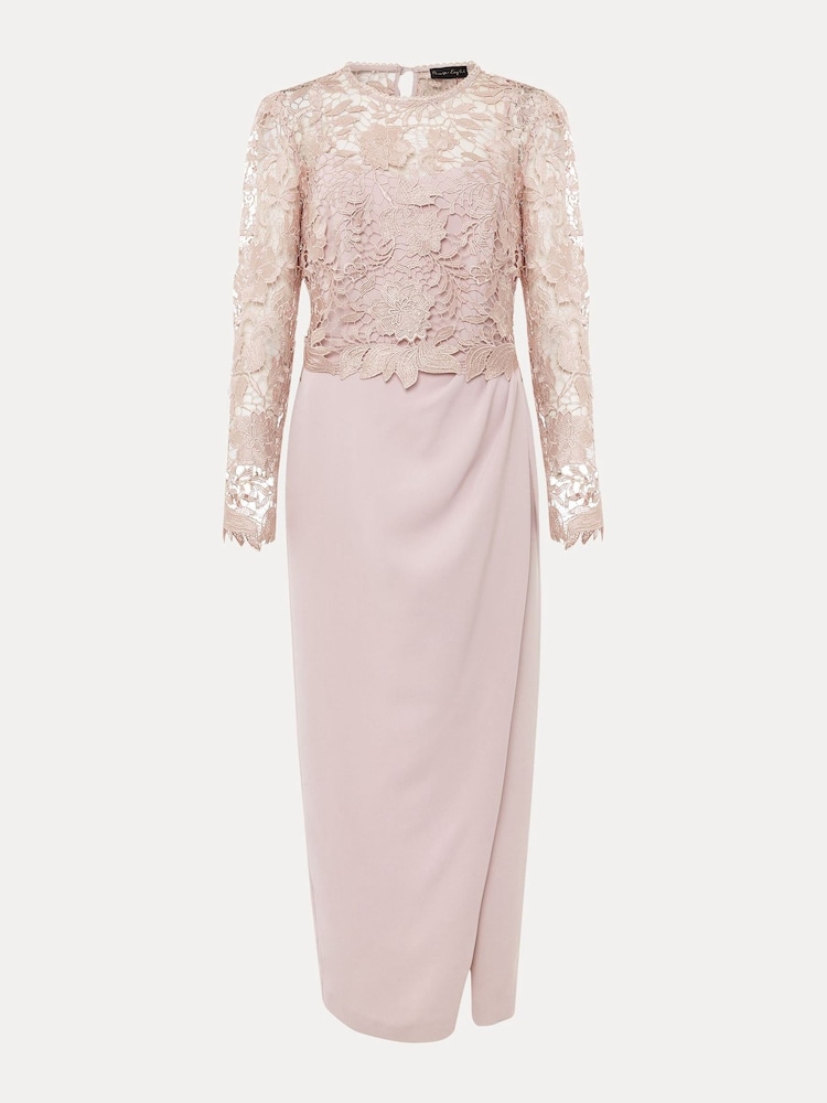 Phase Eight Pink Petite Adeline Double Layer Dress - Image 7 of 7