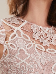 Phase Eight Pink Francis Lace Dress - Image 5 of 6