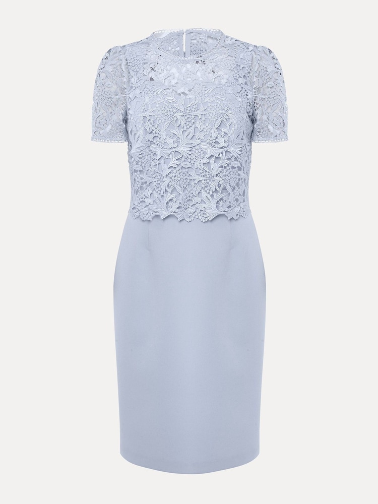 Phase Eight Blue Isabella Lace Dress - Image 7 of 7