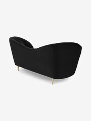 MADE.COM Modern Velvet Charcoal Grey Kooper 2 Seater Sofa - Image 2 of 8