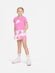 Nike Pink Futura Cropped T-Shirt - Image 4 of 4